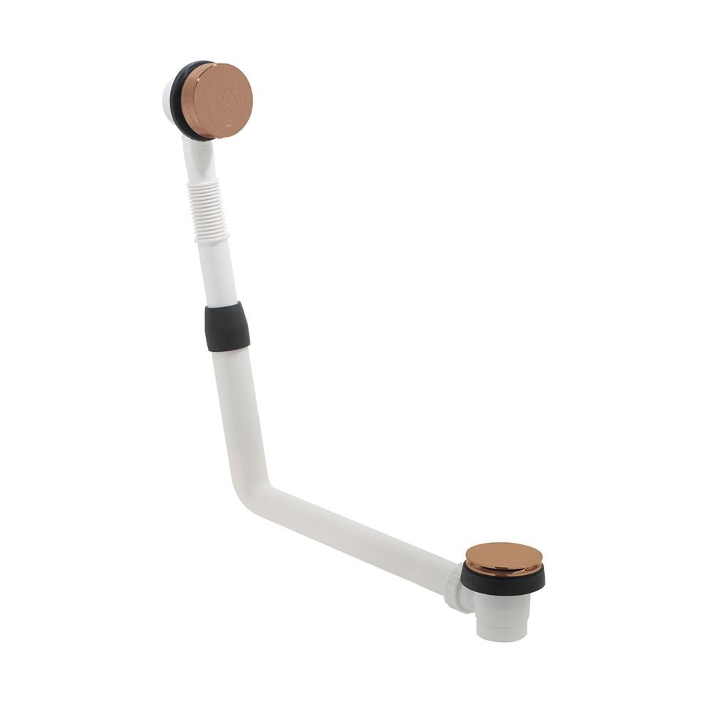 Cutout image of Vado Individual Brushed Bronze Click-Clack Bath Waste & Overflow